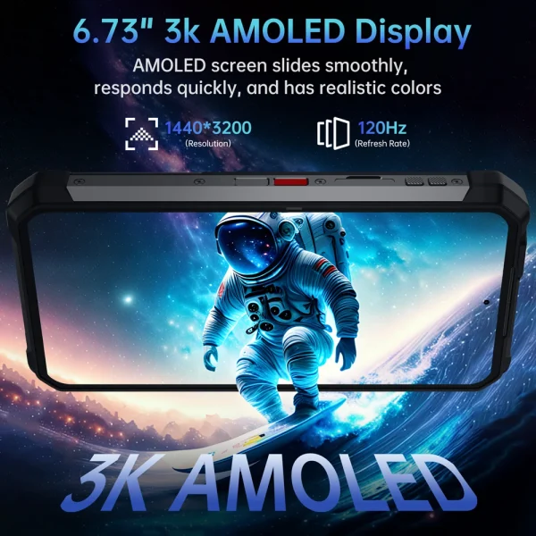 【World premier】Unihertz by 8849 Tank 4 pro Smartphone 5G with 720P Projector Dimensity 8300 36GB+1TB Cellphone 3k AMOLED Android - Image 3
