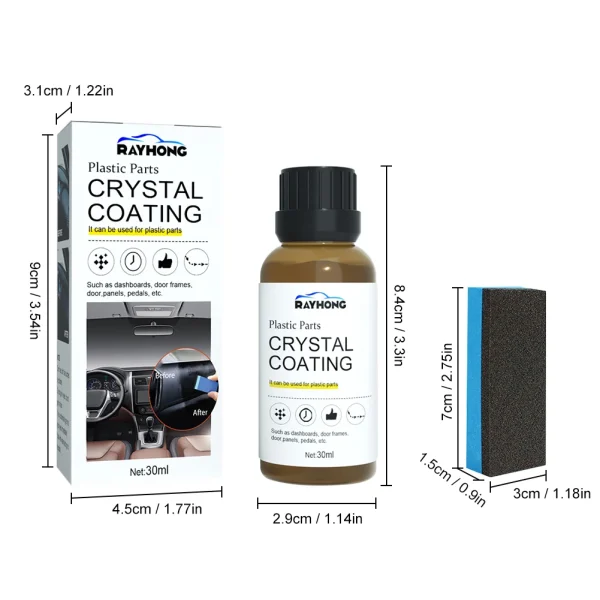 30ml Cleaning Agent for Car Car Wash Maintenance Plastics Parts Refurbishment Crystal Coating Refurbish Agent - Image 4