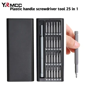 Car Tools Set 25 in 1 Precision Screwdriver Kit Professional Mini Repair Tool Set Magnetic Screw Driver Bit for Car Laptop Watch