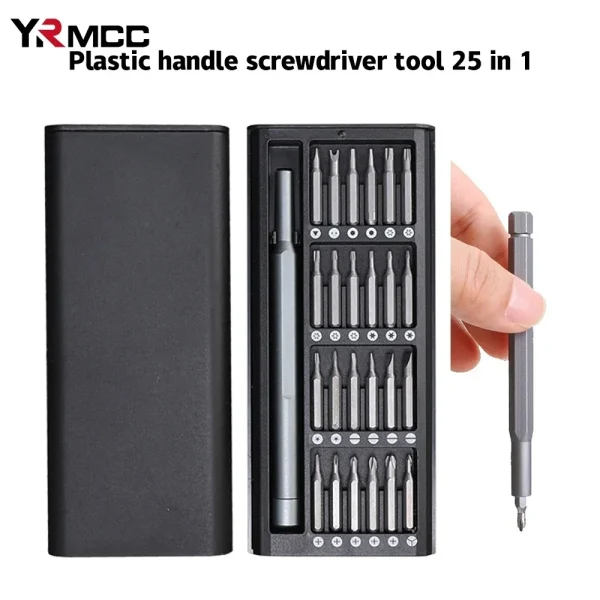 Car Tools Set 25 in 1 Precision Screwdriver Kit Professional Mini Repair Tool Set Magnetic Screw Driver Bit for Car Laptop Watch - Image 2